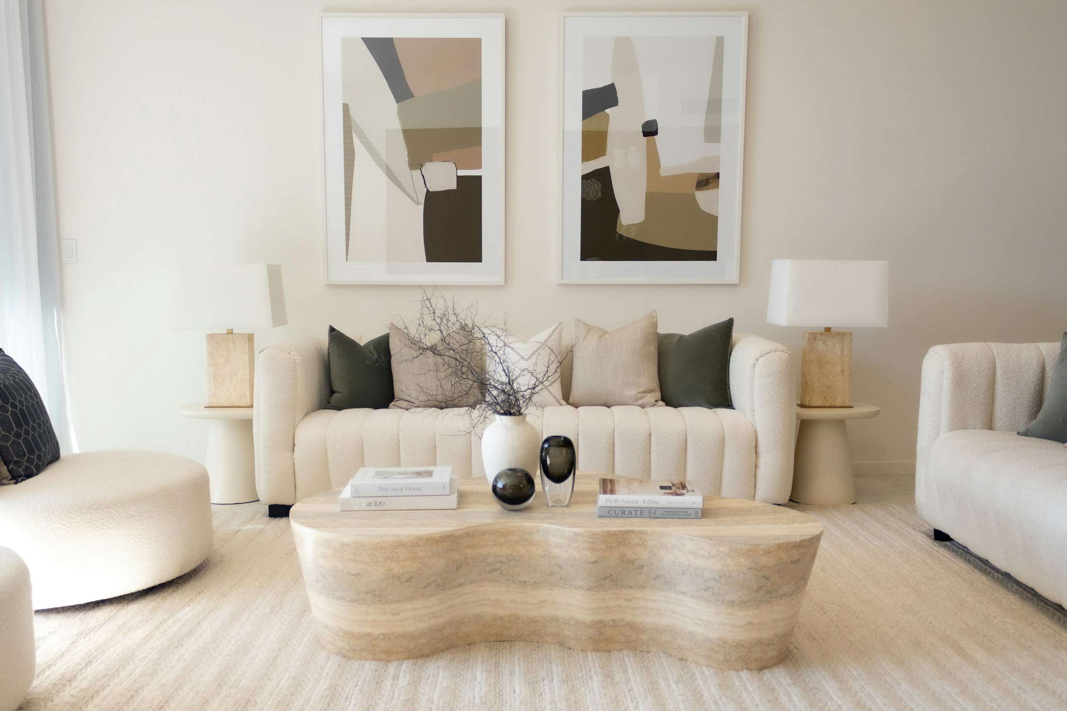 Wide, light-filled living room
